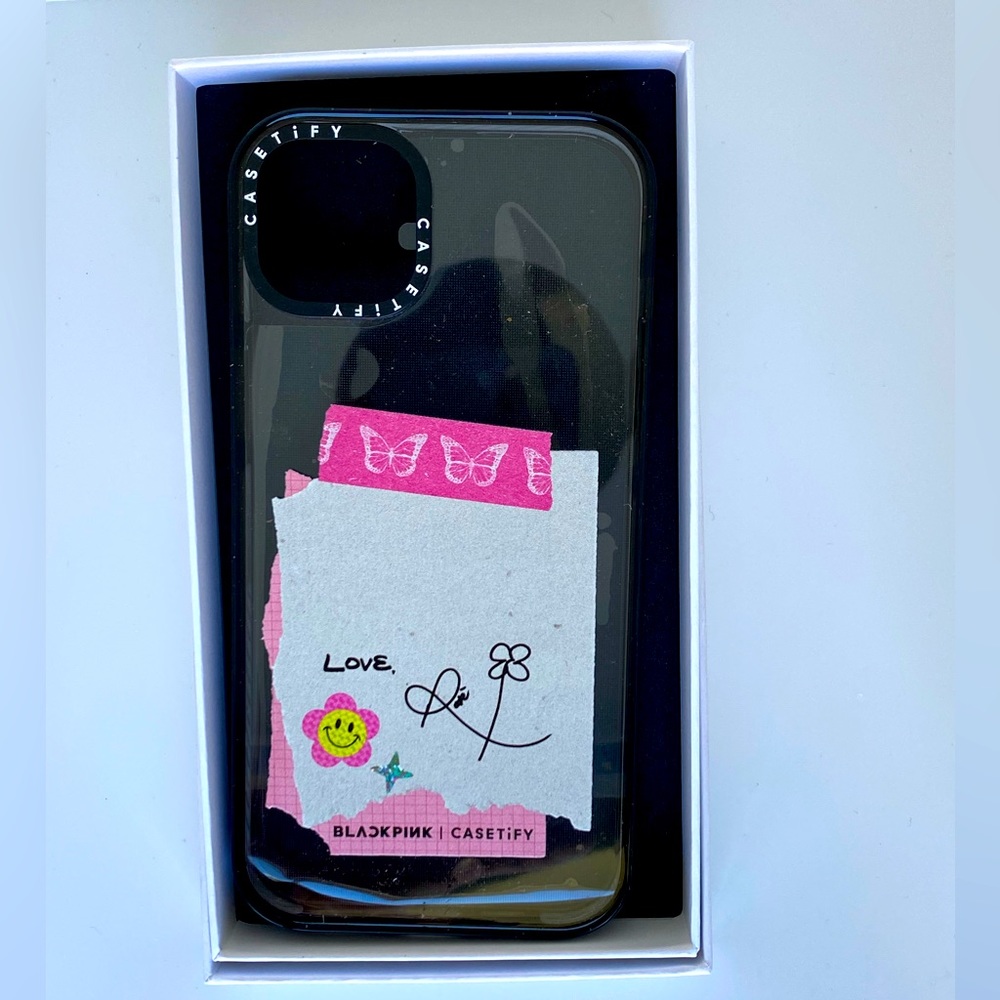 Castify Black Pink “Love Lisa”  Coachella 2023 iPhone 14+ Phone case